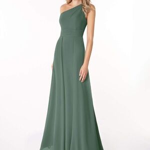 Dallas Olive Green Bridesmaids Dress by Azazie